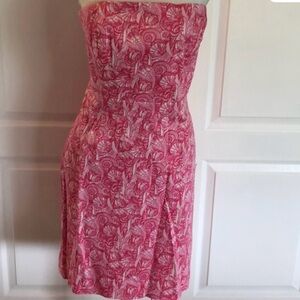 Vineyard Vines Strapless Pink Dress